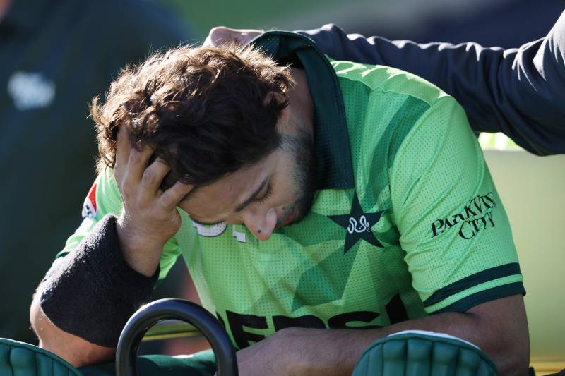 Imam-ul-Haq injured after throw hit jaw