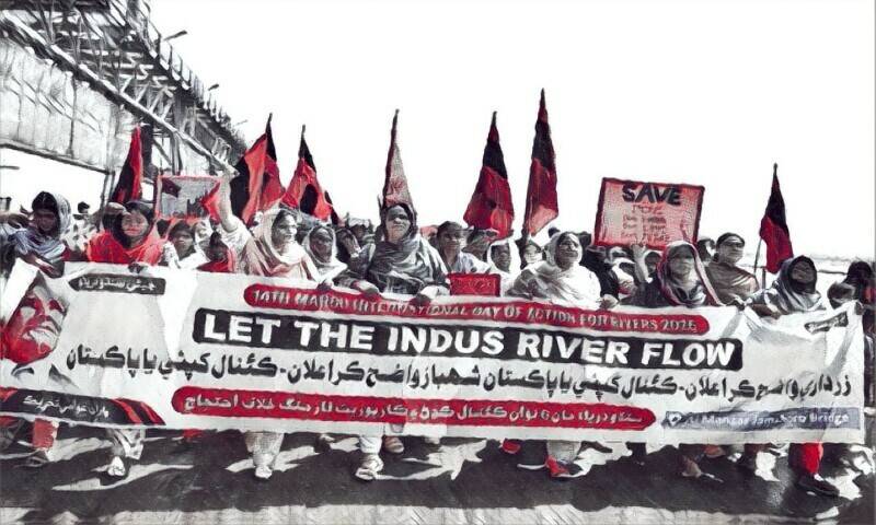 Sindhis stage protests against canals originating from Indus River