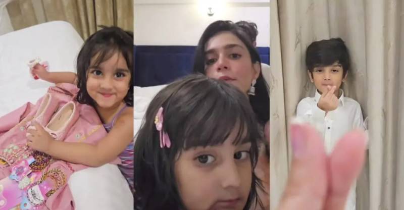 Feroze Khan’s wife Zainab shares adorable reel with husband’s kids