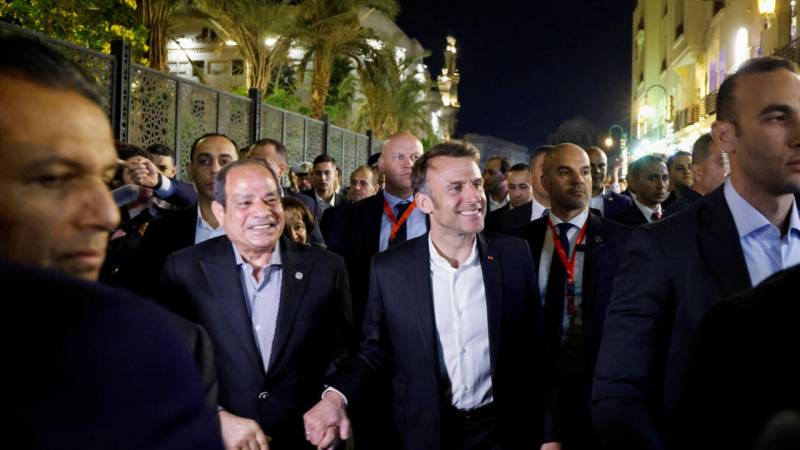 France's Macron meets Egypt leader for Gaza talks