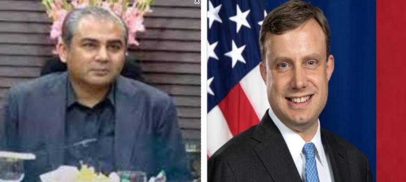Senior US official Eric Meyer meets with Interior Minister Mohsin Naqvi