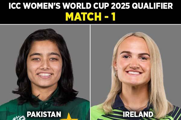 Ireland to bat first against Pakistan in ICC Women's World Cup qualifier match