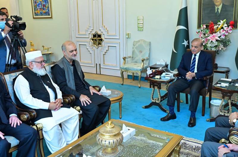 JI delegation calls on PM Shehbaz, discusses Gaza, energy reforms