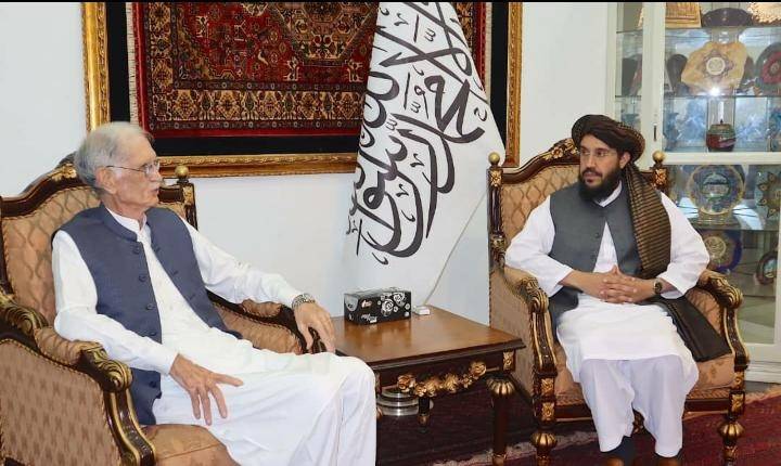 Afghan envoy Sardar Shakib calls on Pervez Khattak