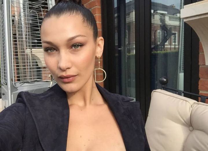 Bella Hadid revives two Y2K Denim trends with edgy biker look while filming in Paris