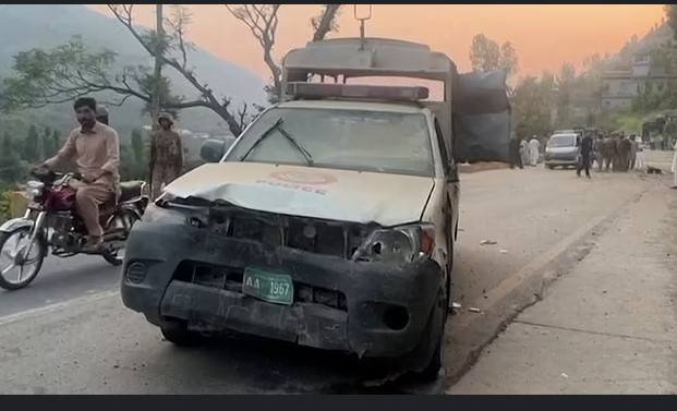 DPO unhurt as police convoy bombed in Shangla