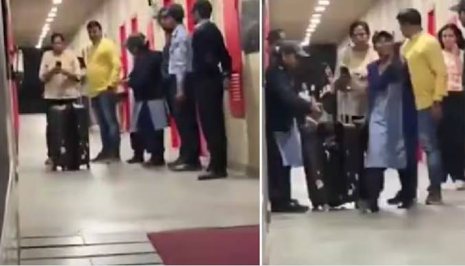 Watch: Student caught for bringing girlfriend hidden in suitcase into boys' hostel