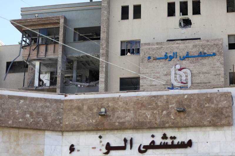 Gaza hospital damaged in Israeli strike: civil defence