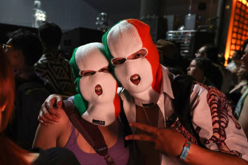 Hip hop trio Kneecap has Coachella rapping in Irish