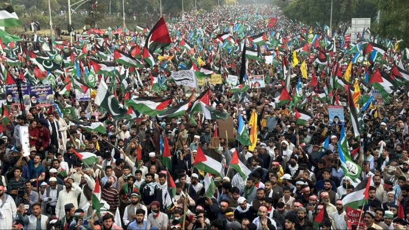 Moroccans demonstrate in support of Palestinians