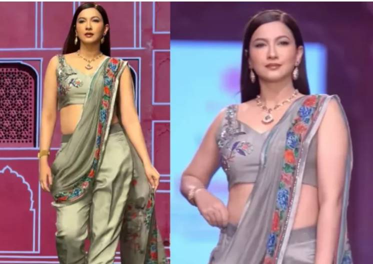 Mommy-to-be Gauahar Khan in trouble after fearlessly walking on the ramp in high heels 