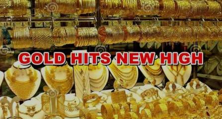 Gold prices hit new high in local market