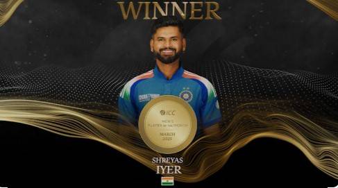 Shreyas Iyer named ICC Player of the Month