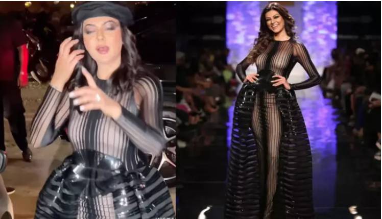 Sushmita Sen wins eyes for shining in 11-year-old designer outfit