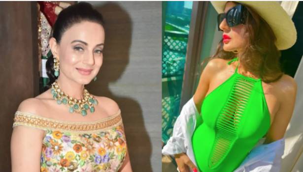 Ameesha Patel’s beach photographs spark PREGNANCY rumors