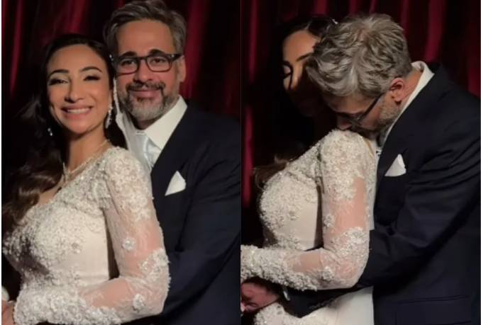 Anoushey Ashraf bashed for western-style bridal charm & romantic poses with hubby at her wedding