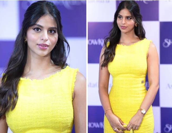 Suhana Khan shines in Dolce and Gabbana dress with Dior bag