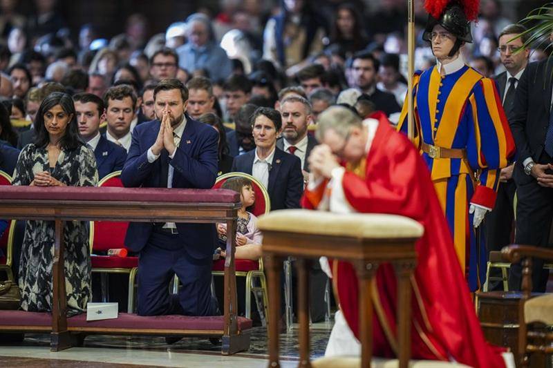 Vance talks migration with pope's right-hand man at Vatican