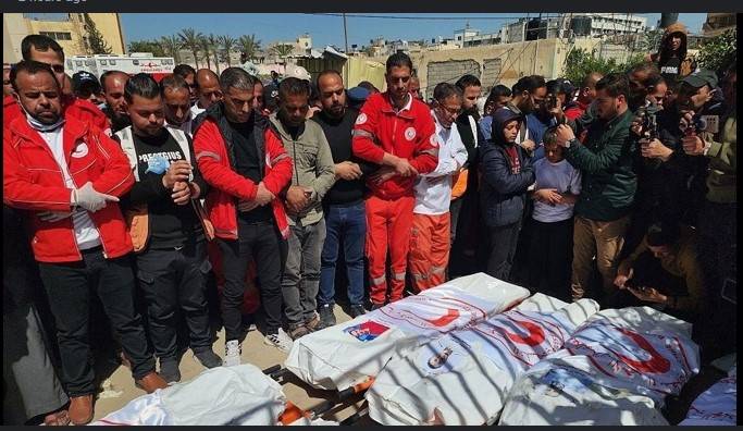 Israel says Gaza medics' killing a 'mistake', to dismiss commander