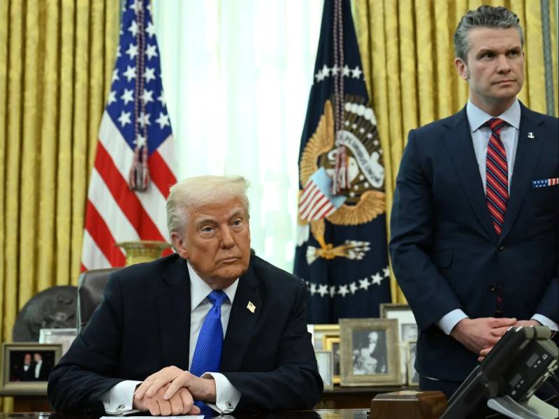 Trump backs Pentagon chief despite new Signal chat scandal