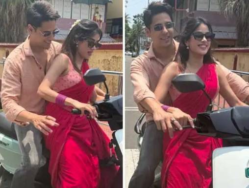 Janhvi Kapoor takes Sidharth Malhotra on a scooter ride