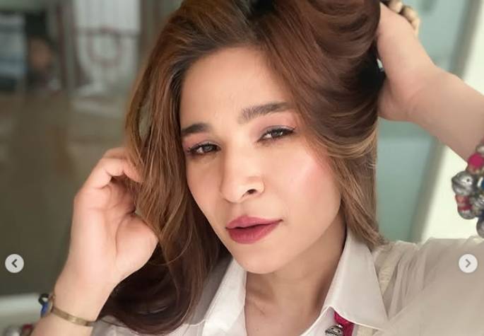 Ayesha Omar stuns in elegant ice blue glam by Rashmi Kumari
