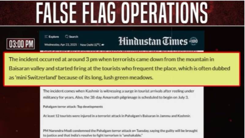 Indian media propaganda against Pakistan over Pahalgam attack again exposed