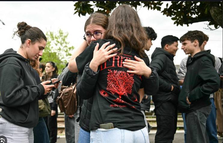 French youth kills student, wounds three, in school knife attack