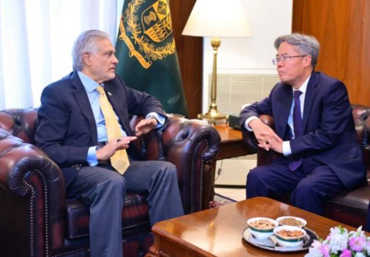Ishaq Dar, Chinese envoy exchange views on evolving regional situation
