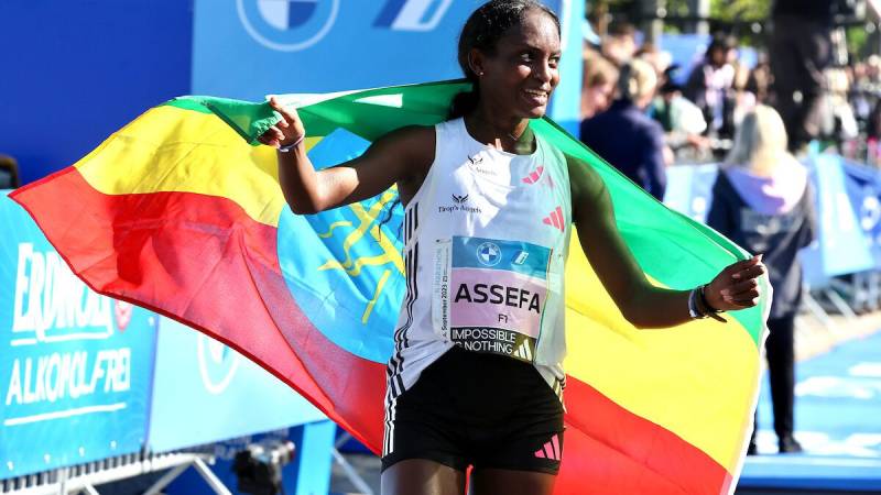 Assefa wins women's London Marathon in world record time