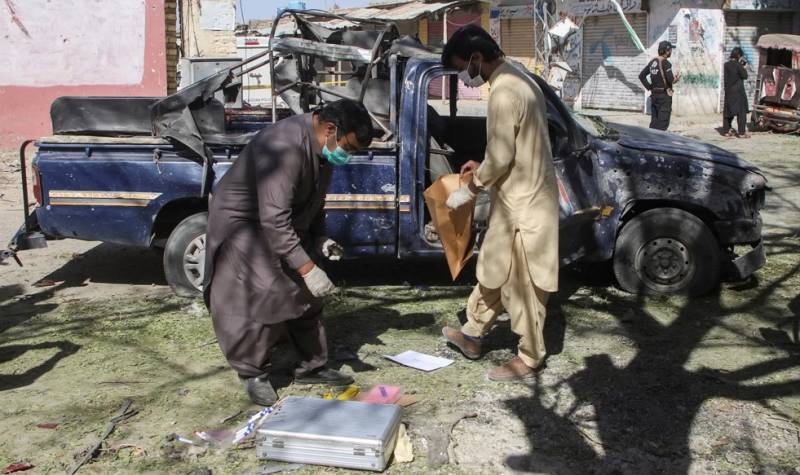 Bomb blast rocks Pasni; two lives lost, vehicle destroyed