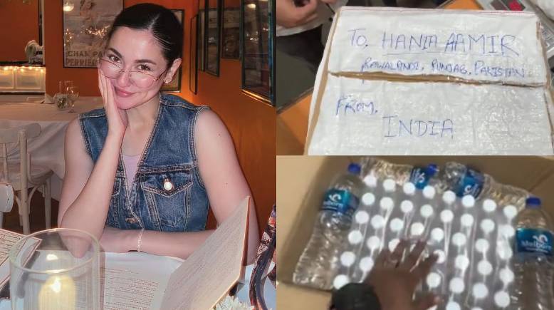 Hania receives water bottles from Indian fan after Indus Water Treaty suspension