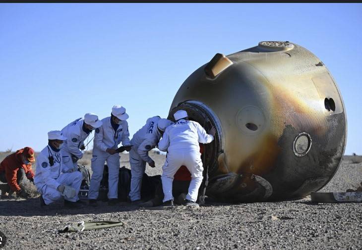 China's Shenzhou-19 astronauts return to Earth