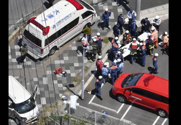 Man arrested in Japan after car ploughs into children