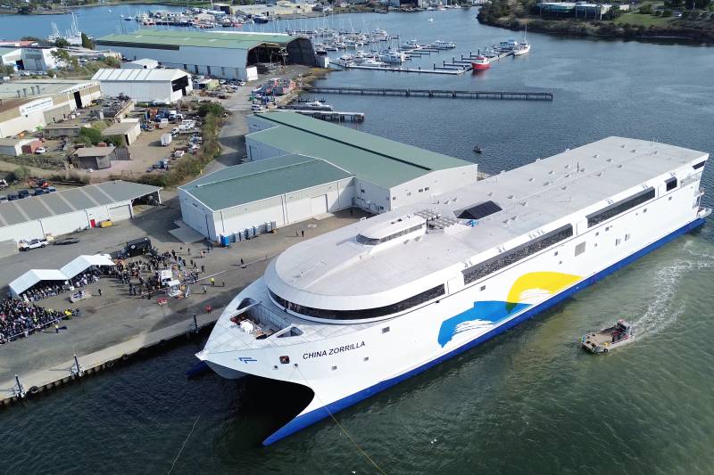 Australia launches world's largest battery-powered ship