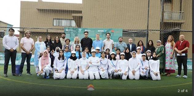 UNODC, Netherlands embassy hold Football Clinic in Islamabad to empower young girls 