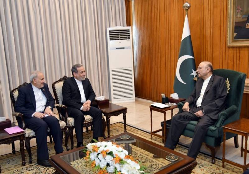 Iranian FM Abbas Araghchi calls on President Asif Zardari