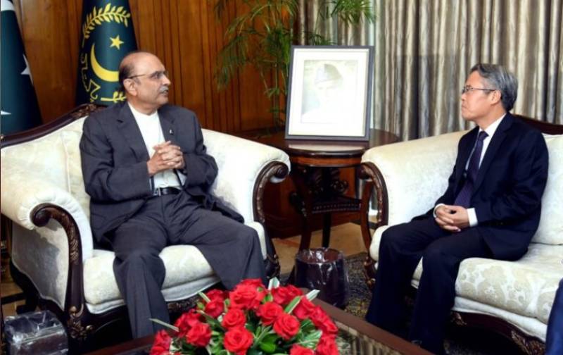 Chinese envoy reaffirms support to Pakistan in meeting with Zardari 