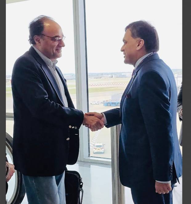 FM Senator Aurangzeb arrives in London on three-day visit to UK