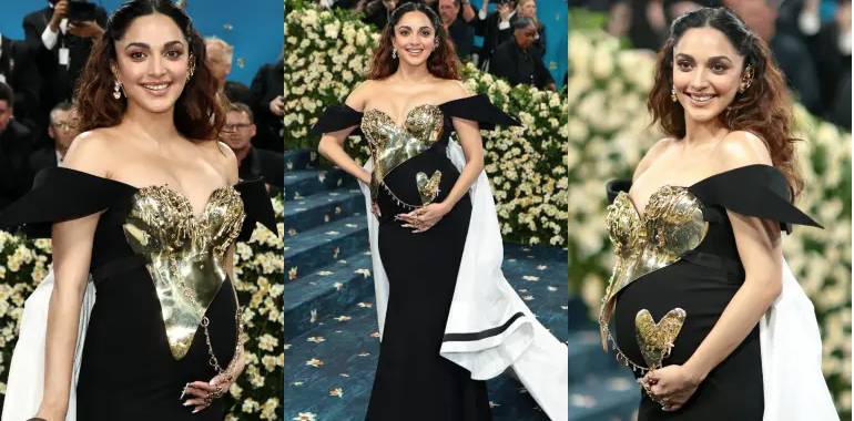 Kiara Advani flaunts tiny baby bump during glorious debut at Met Gala 2025