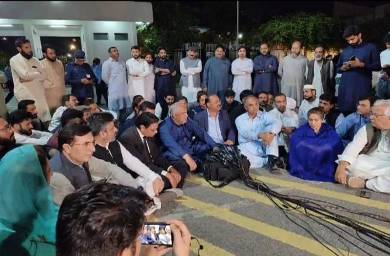PTI leaders denounce police action against party lawmakers at Adiala Jail