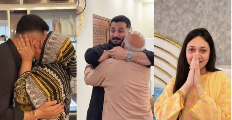 Rajab Butt’s emotional reunion with family after surprise return to country