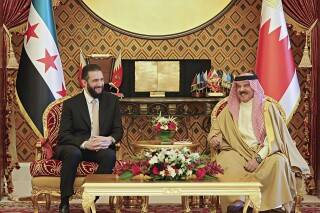 Syria's Sharaa meets Bahrain king on Gulf trip