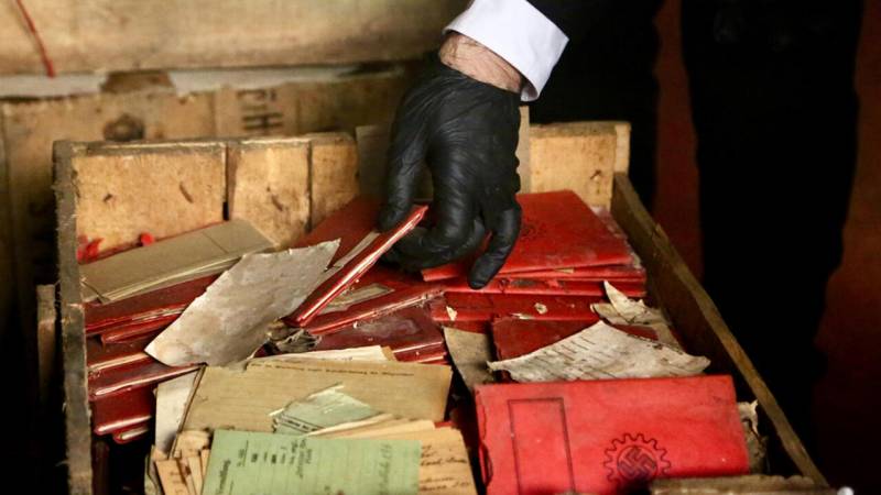 Nazi files found in champagne crates in Argentine court basement