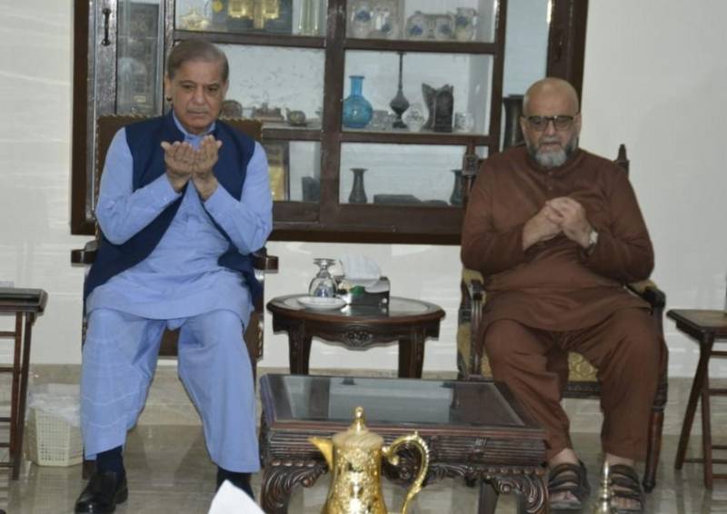 PM Shehbaz visits family of late Prof Sajid Mir for condolence