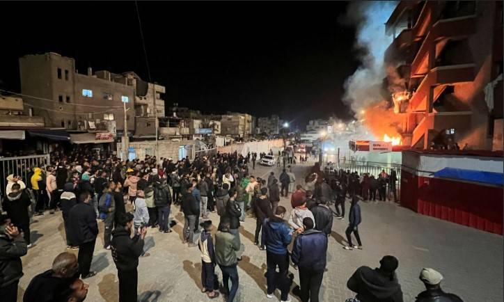 Israel strikes hospital in southern Gaza