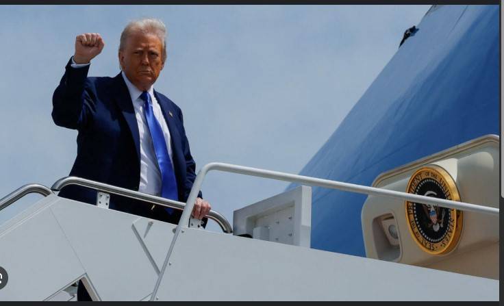 Trump lands in Saudi Arabia eyeing big deals