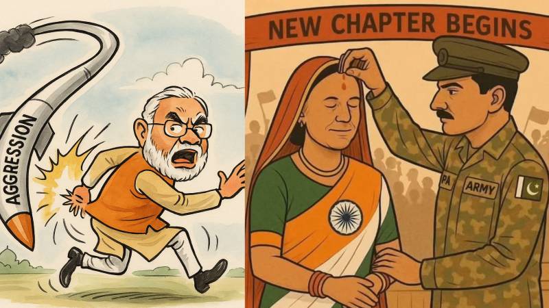 Viral cartoons that capture India's humiliation in war with Pakistan: Social media laughs through the fire