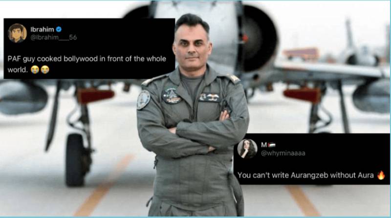 From skies to social media: Pakistani females fawn over AVM Aurangzeb Ahmed’s handsome aura