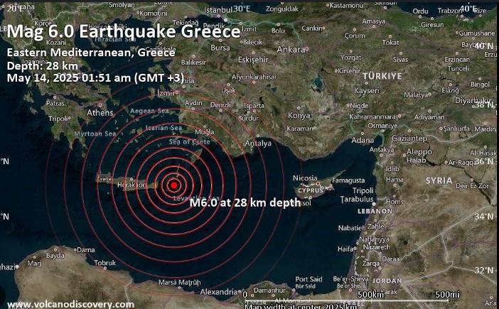 6.0-magnitude earthquake strikes near Greece
